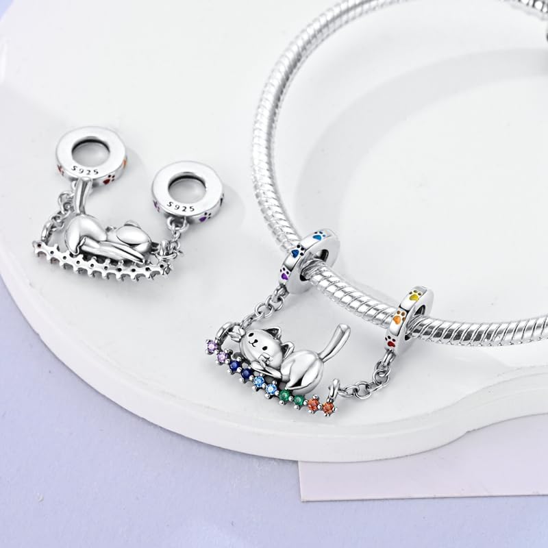 CYCUFF Store 925 Sterling Silver Charms Suitable for Charm Necklaces, Bracelet Pendants Beads Jewellery Gift for Women Family Friends - Image 1